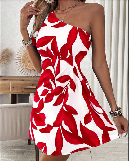 New Arrival Elegant French-style White Floral-print Dress