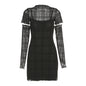 Elegant High-waist Body-hugging Plaid Three-piece Dress Set