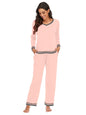 Women's Pajamas Long-sleeved Trousers Home Wear Two-piece Set