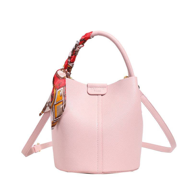Korean Style Scarf Hand-carrying Combination Bucket Bag