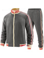 Men's Casual Sports Suit Color Matching Two-piece Set