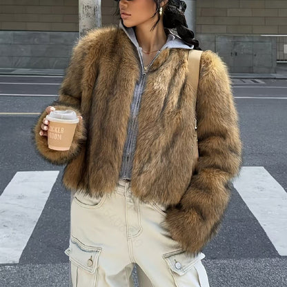 Fur Women's Casual European And American Street Style Fox Fur