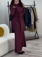 Metallic Maxi Dress With Twist Front Detail And Long Sleeves