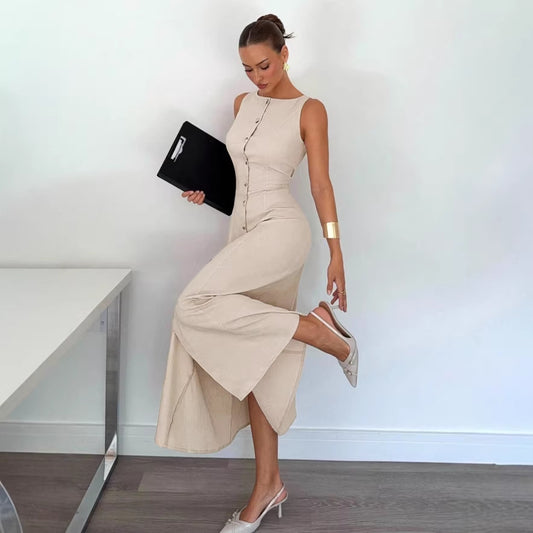 European And American-style Figure-flattering Dress