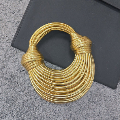 Instafamous Metal Noodles Underarm Bag Fashion Shiny Surface