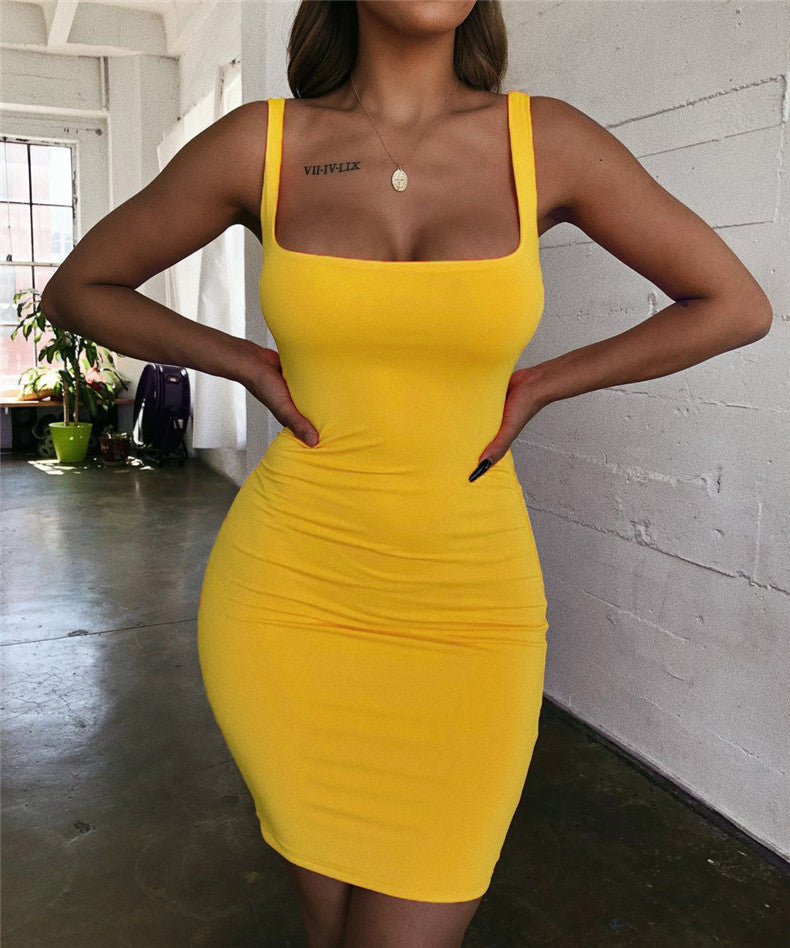 Solid-color Sheath Vest Camisole Plus Size Women's