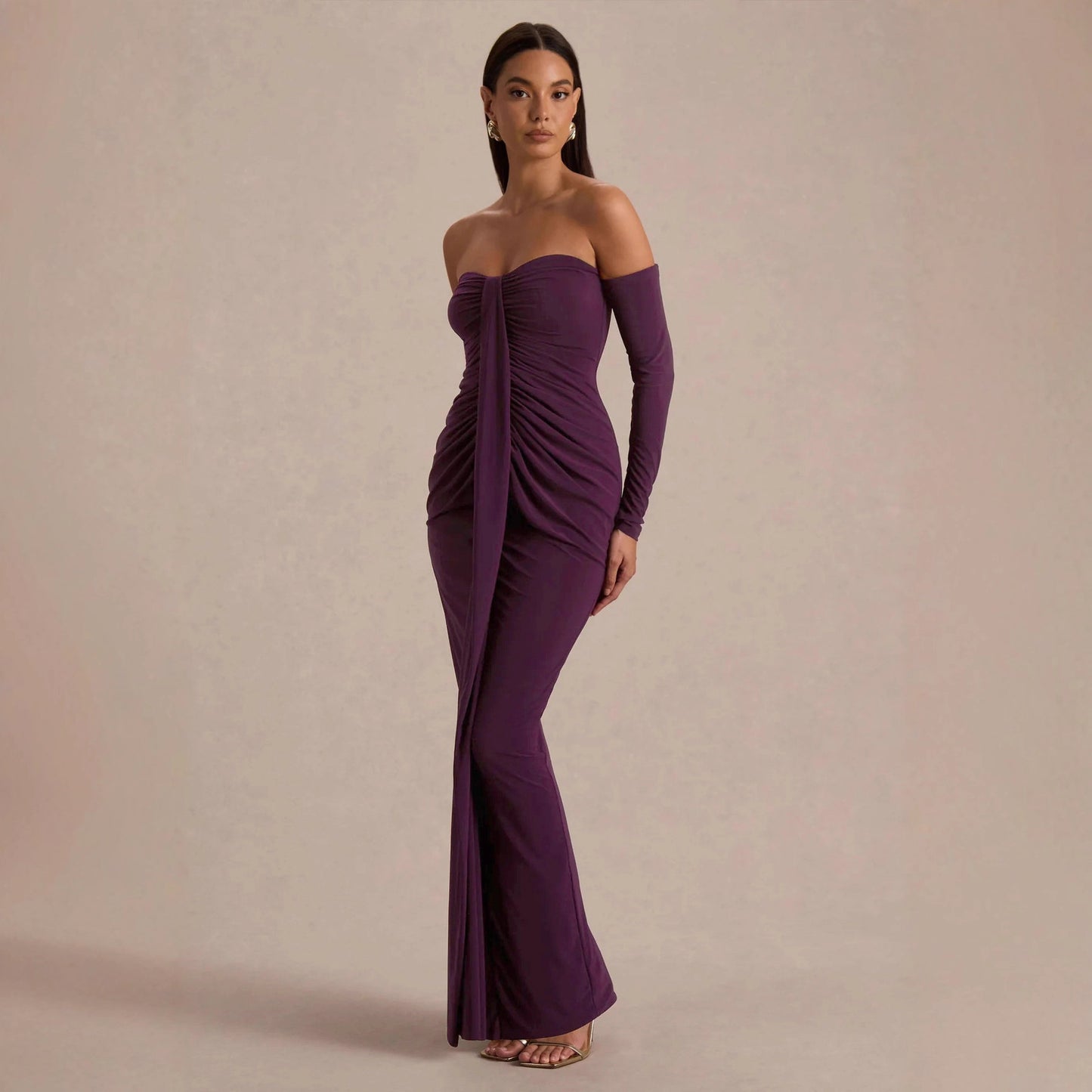 Elegant And Stylish Pleated Design With Detachable Sleeves