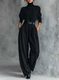 High-grade Ice Silk American High Waist Suit Pants