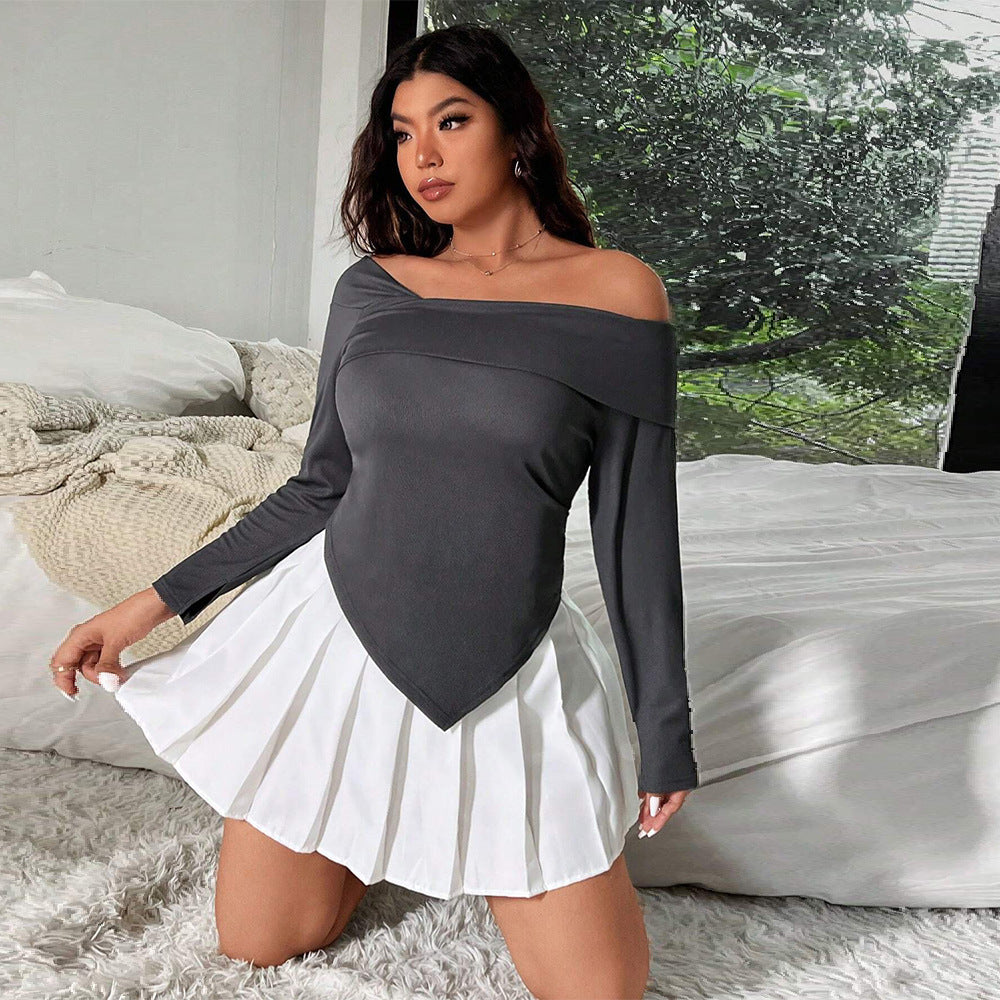 Elegant And Tempting Off-Shoulder Sexy Design Cropped Top