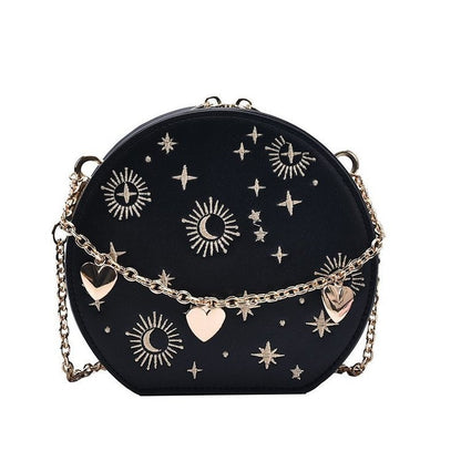 Women's Fashion Vintage Chain Embroidered Shoulder Messenger Bag