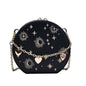 Women's Fashion Vintage Chain Embroidered Shoulder Messenger Bag