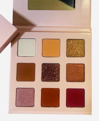 KANVIco Valentine's Day Style 9-color Nude Eyeshadow Palette, Shimmer & Shine Eyeshadow Palette, Matte Glitter Eyeshadow Palette, Ideal Gift for Women & Girls, ValentinEye Shadow Pan Pigmented Vegan Eyeshadow Pallet Classy Makeup Cosmetic Smooth Daily