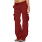 Women's Multi Pocket Casual Loose Straight Cargo Pants