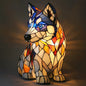 Colorful Strange Dog Lamp Resin Decorations