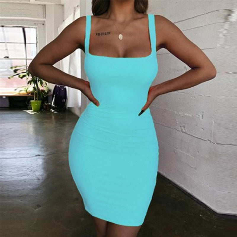 Solid-color Sheath Vest Camisole Plus Size Women's