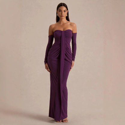 Elegant And Stylish Pleated Design With Detachable Sleeves