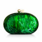 Womens Oval Pearlescent Fashion Shoulder Bag