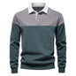 Men's Casual Long-sleeved Polo Collar Sweater