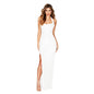 Sweet And Spicy Style Split Sequin Halter Dress