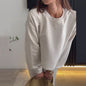 Fashion Casual New Style Women's Solid Color Hooded Top Two-piece Pants