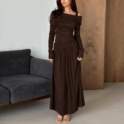 Strappy Top Gathered Maxi Skirt Casual Set