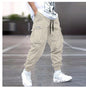 Multi-pocket Cargo Pants Men's Casual Hip-Hop Drawstring Trousers Outdoor Streetwear Sports Pant