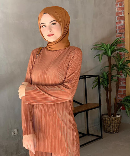 Ethnic Style Loose Casual Pleated Suit Southeast Asian Arab Women's Clothing