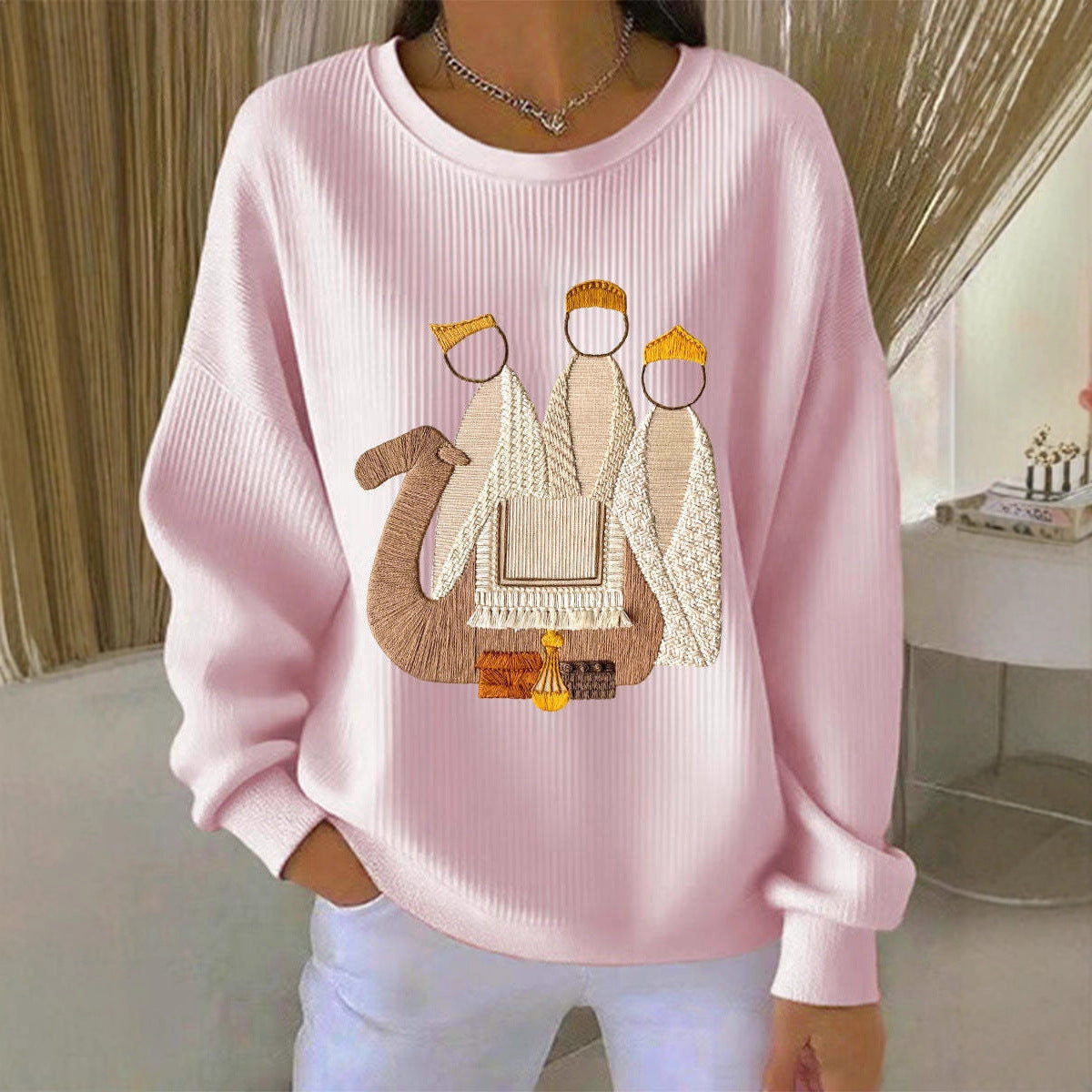3D Printed Christmas Sweatshirt Women