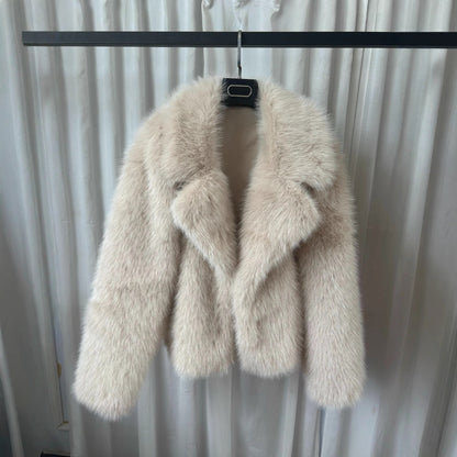 New Plush Artificial Fur Coat Women