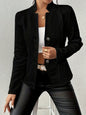 Women's Blazer Jacket Suit Coat Single-breasted Stand Collar Tops Slim Outerwear Temperament Office Jacket