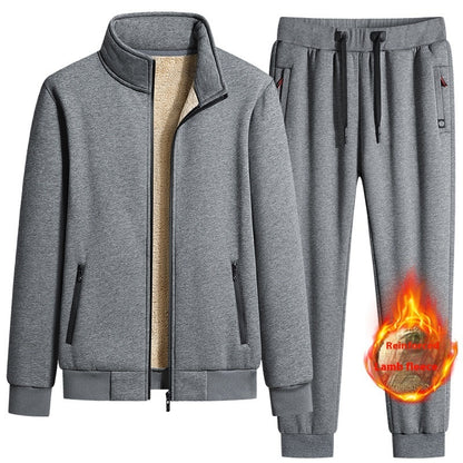 Cotton Winter Fleece Men's Casual Lambswool Plus Size