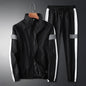 Casual Suit Men's Stand Collar Korean Style Loose Coat Sports Cargo Trousers