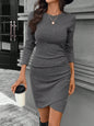 Women's Solid Color Slim-fit Slimming Sweater Knit Mermaid Dress