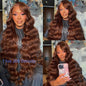 Front Lace Wavy Brown Lace Front Hair Human Wigs