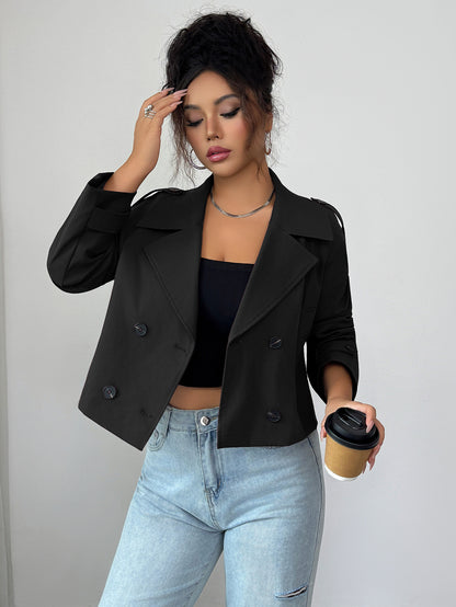Casual Minimalist Long Sleeve Jacket Vest Coat Women