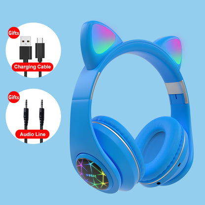 Cat ear wireless sports Bluetooth headset