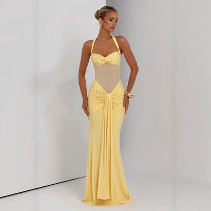 Women's Ribbon Slim-fit Sheath Dress