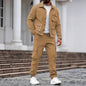 Cross-border Heavy Men's Vintage Overalls Jacket Multi-pocket Trousers Trendy Tough Guy Suit