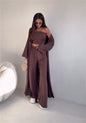 Casual Loose Cardigan Straight-leg Pants Tube Top Suit