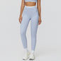 High Waist Contrast Color Tight Trousers Running Fitness Clothes