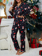 Female Christmas New Year Cartoon Two Piece Set
