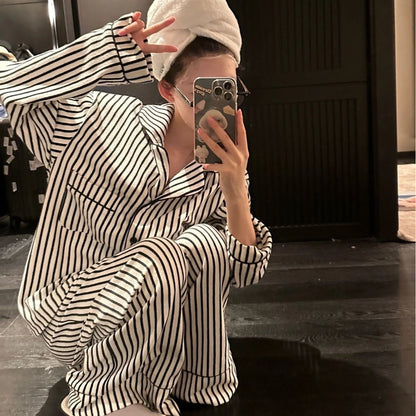 Women's Long Sleeve Pants Comfortable Casual Set