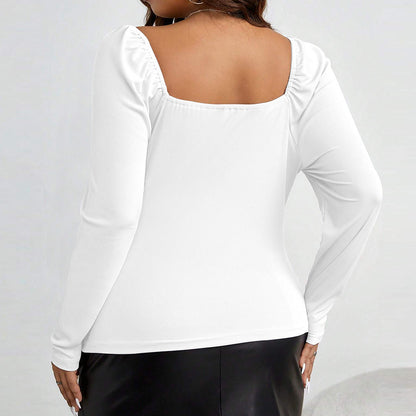 Women's Slim-fit Sexy Knit Long-sleeve Top