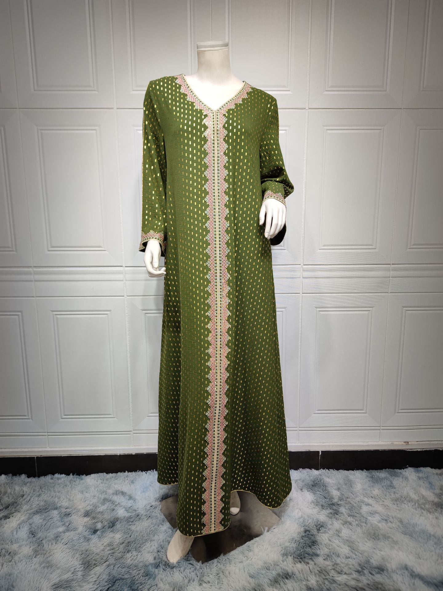 Summer Bronzing Muslim Dubai Gown