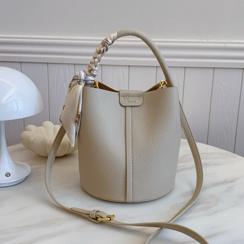 Korean Style Scarf Hand-carrying Combination Bucket Bag