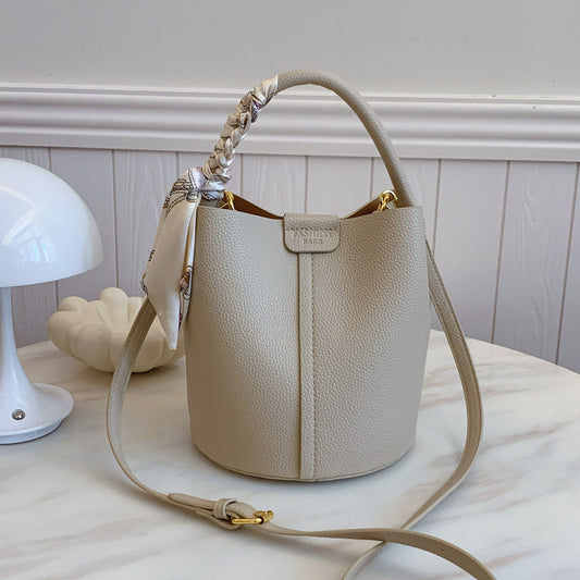 Korean Style Scarf Hand-carrying Combination Bucket Bag