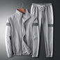 Casual Suit Men's Stand Collar Korean Style Loose Coat Sports Cargo Trousers