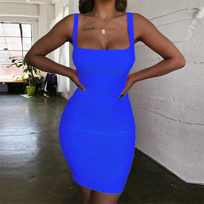 Solid-color Sheath Vest Camisole Plus Size Women's