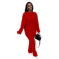 Fashion Casual Knitting Suit Long Sleeve Two-piece Sweater