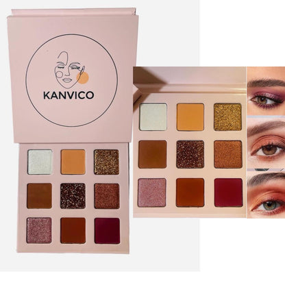 KANVIco 9 colors Eyeshadow Palette
